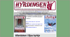Desktop Screenshot of hyrdingen.no