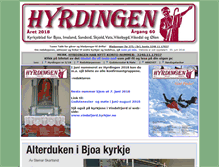 Tablet Screenshot of hyrdingen.no